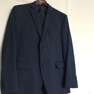 Exclusive Slim fit Alfani 3 pc suit in Navy